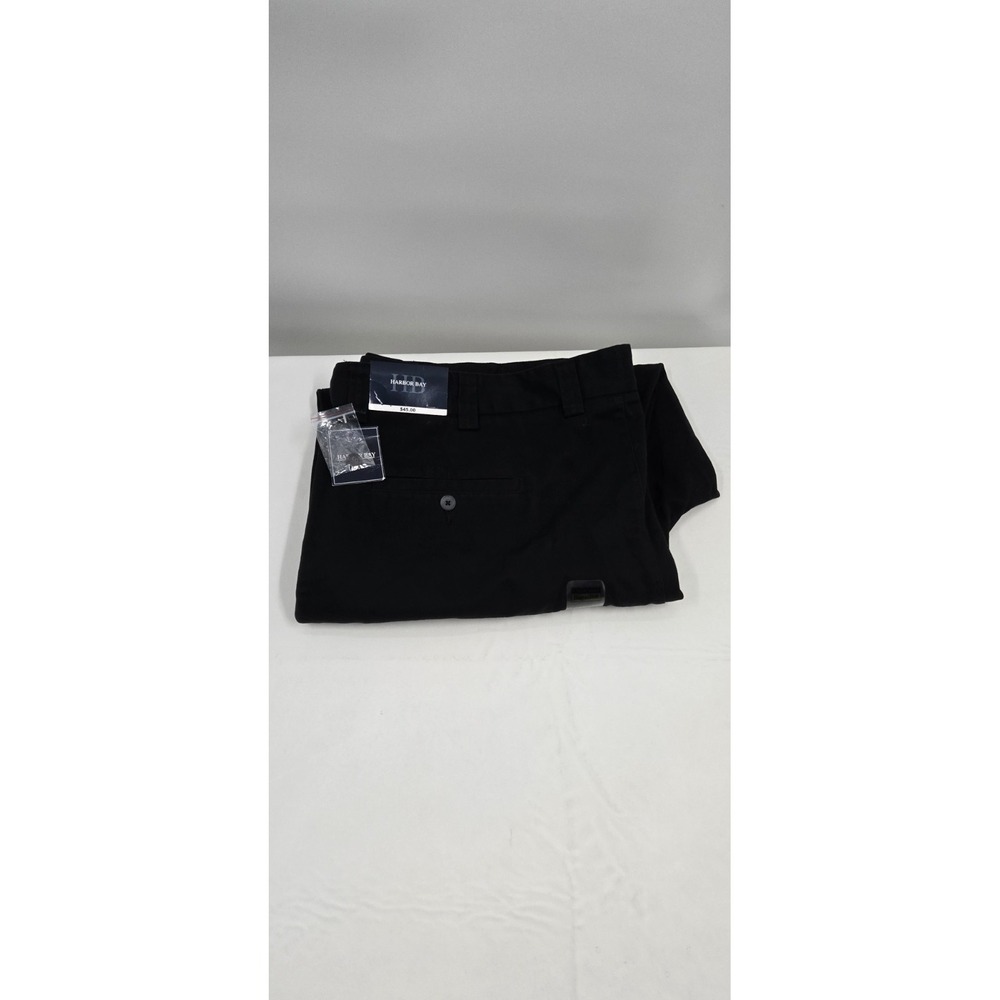 Harbor Bay Men's‎ Black Pants Size 48x30 New With Tags 100% Cotton